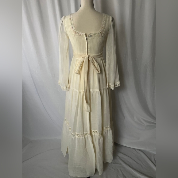 VTG 70s Nadine Prairie Maxi Dress - Picture 10 of 13